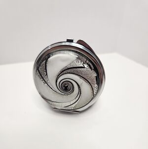Blown Glass Mirror Compact